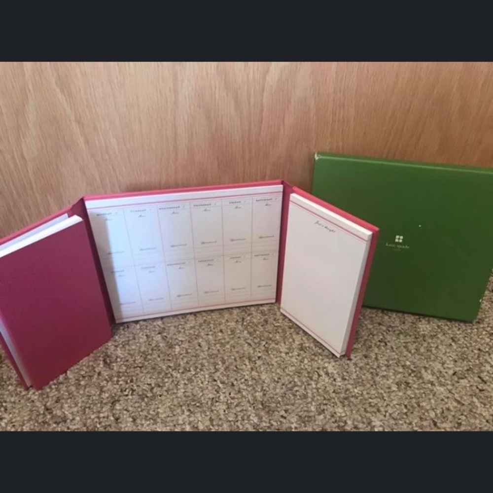 Kate Spade weekly list calendar for desk